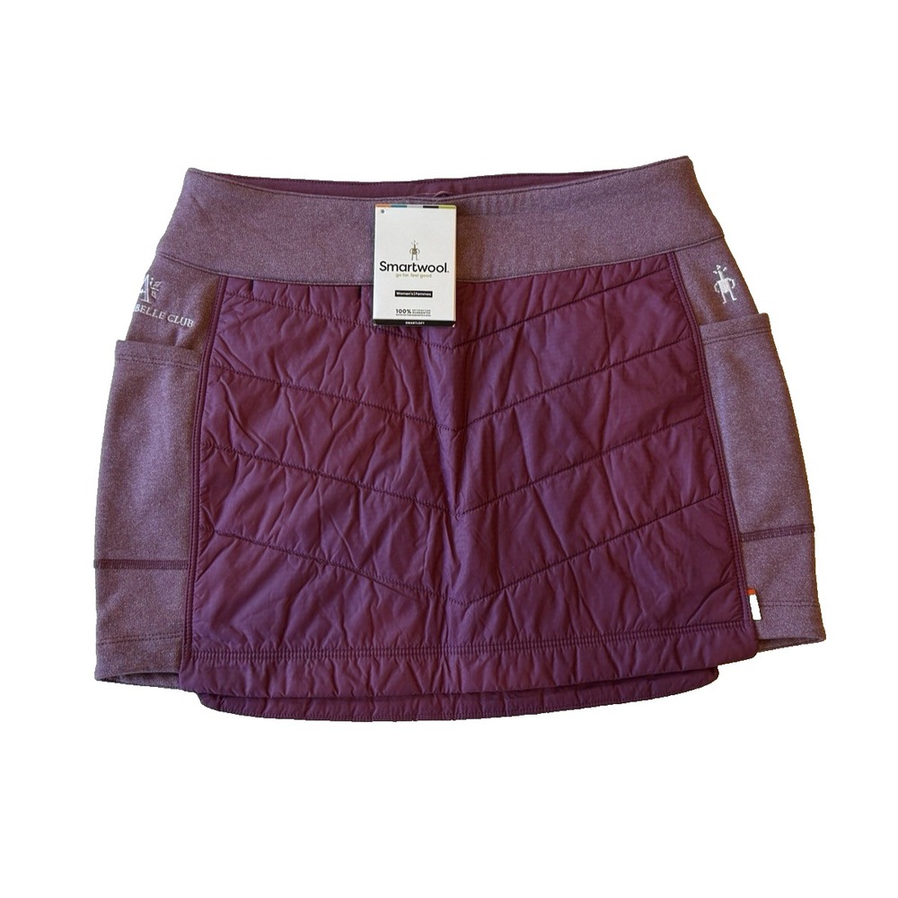 Smartwool Smartloft 60 Puffer Skirt Women Small Purple Arrabelle Club Logo